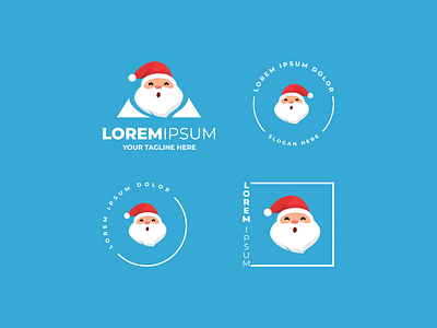 Christmas Santa Logo art character christmas claus design happy holiday icon illustration logo merry merry christmas retro santa santa claus symbol template text vector xmas