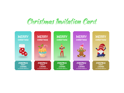 Christmas Invitation Card background card celebration christmas decoration design greeting holiday illustration invitation merry new ornament party poster season template vector winter year