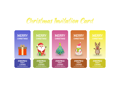 Christmas Invitation Card background card celebration christmas decoration design greeting holiday illustration invitation merry new ornament party poster season template vector winter year