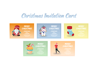 Christmas Invitation Card background card celebration christmas decoration design greeting holiday illustration invitation merry new ornament party poster season template vector winter year