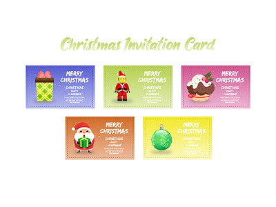 Christmas Invitation Card background card celebration christmas decoration design greeting holiday illustration invitation merry new ornament party poster season template vector winter year