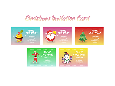 Christmas Invitation Card background card celebration christmas decoration design greeting holiday illustration invitation merry new ornament party poster season template vector winter year