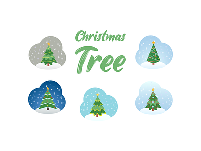 Christmas Tree Illustration background card celebration christmas decoration design element happy holiday illustration merry new ornament season star tree vector winter xmas year