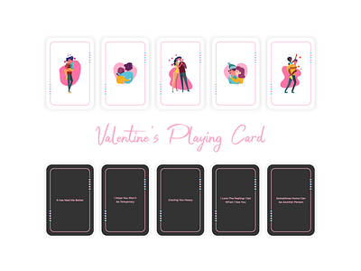 Valentine's Playing Card background beautiful card celebration cute day game greeting happy heart holiday illustration love play red romantic symbol valentine vector white