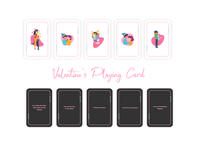 Valentine's Playing Card background beautiful card celebration cute day game greeting happy heart holiday illustration love play red romantic symbol valentine vector white