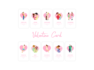 Valentine Card Illustration abstract background banner card concept day decoration design gift greeting happy heart illustration love poster romantic template typography valentine vector