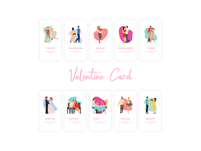 Valentine Card Illustration abstract background banner card concept day decoration design gift greeting happy heart illustration love poster romantic template typography valentine vector