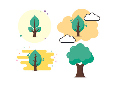 Tree Icon Design Beauty color
