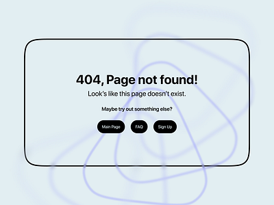 Daily UI Challenge - Day 5 - 404 Page