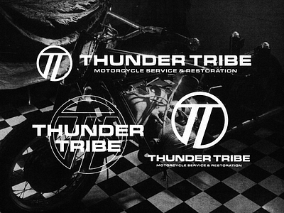 Thunder Tribe bosozoku brand design brand identity brand system branding graphic design icon japan logo logo identity motorcycles photography retro symbol vintage