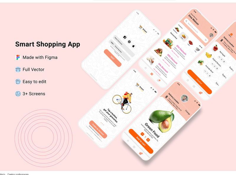 Smart Shopping App UI/UX Design by Tshirt4Pod on Dribbble