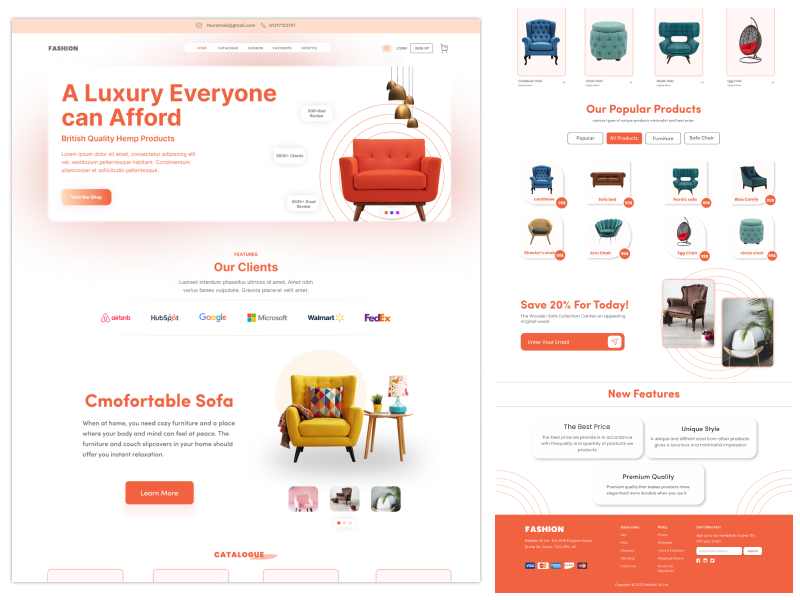 Ecommerce Website UI/UX Design by Tshirt4Pod on Dribbble