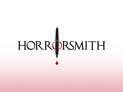 Horrorsmith logo design freddie horror logo poster red scream writer