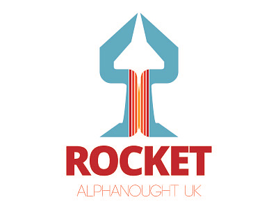 Rocket logo concept inspiration nasa negative space rocket space