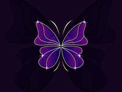 Logo Butterfly animals butterfly creative design flat graphic design icon illustration logo luxury luxury logo salon shape typography vector web