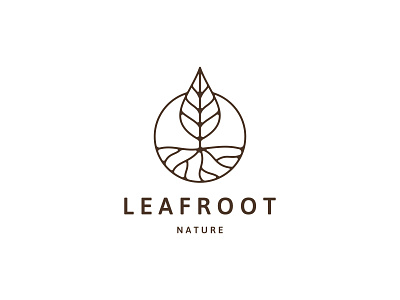 Leaf Root Logo branding leaf logo motion graphics nature root tree