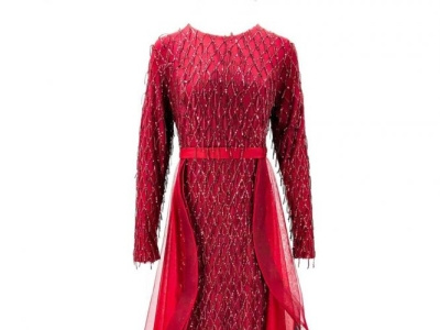 Red Evening Gown evening gown modest wear modesty clothing modesty wear women dress