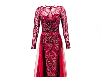 Evening Gown red evening gown modest wear modesty wear women cloths