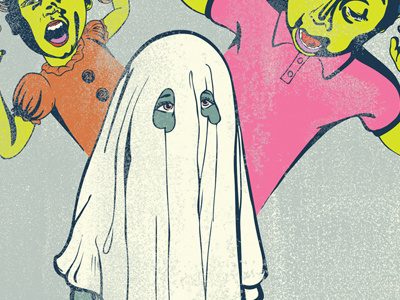 Ghost Drag art design illustration poster