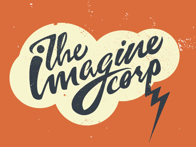 The Imagine Corporation (Logo 1) booth branding brutherford company corporation design factory future graphic hoodie icon illustration imagine logo mascot materials promotional retro ryan rutherford trade show typography