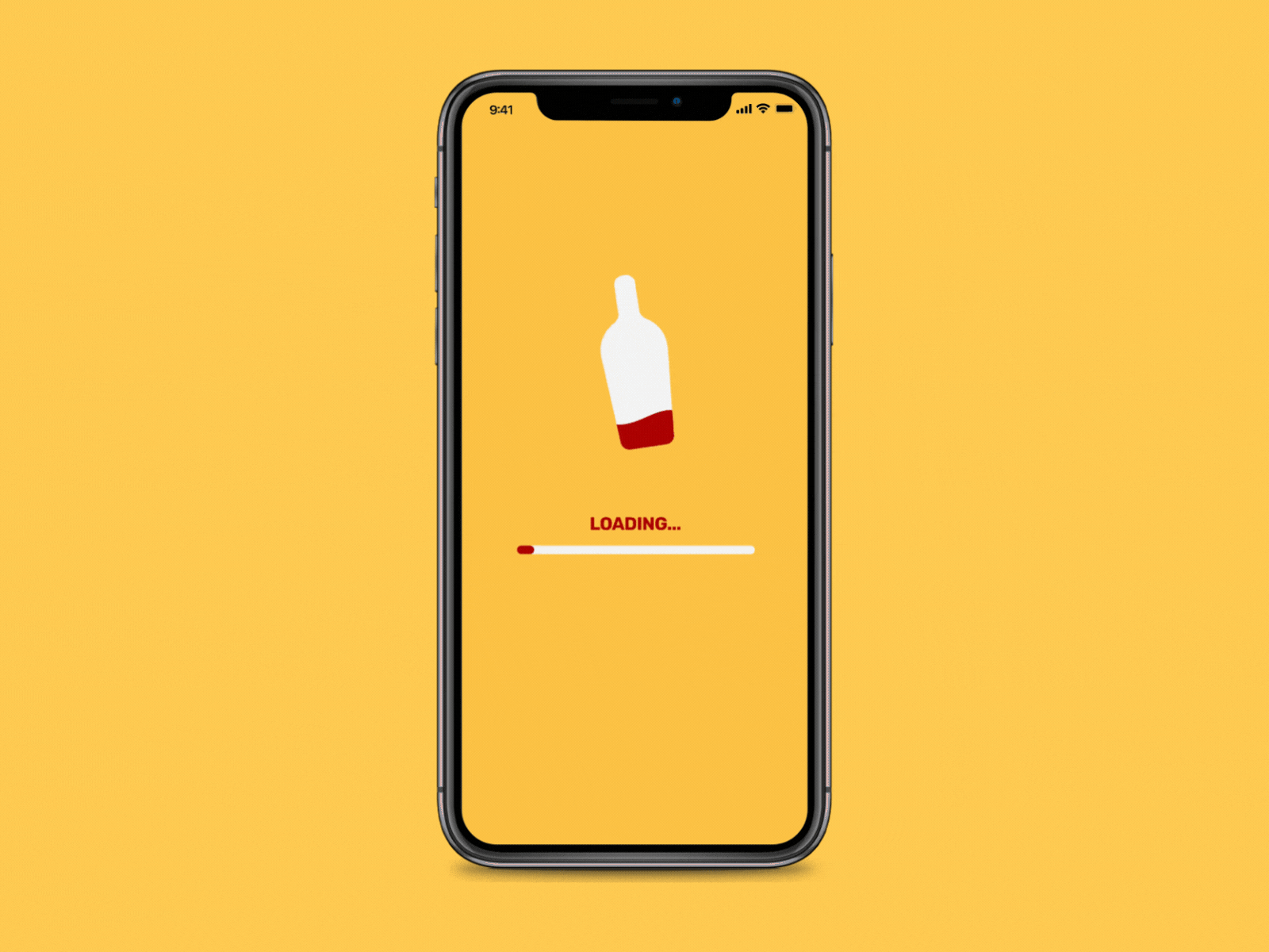 Bottle loading animation