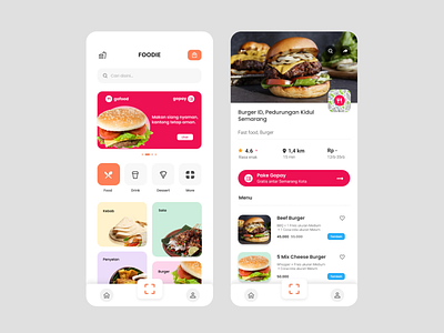 JUNK FOOD Mobile App animation app branding design graphic design logo ui ux web website