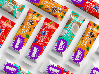 Protein Bar Packaging amazonjay bar brand branding colorful design identity logo packaging protein protein bar