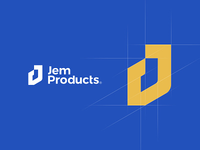 Jem Products ancitis brand branding custom identity j jay letter logo logo design mark