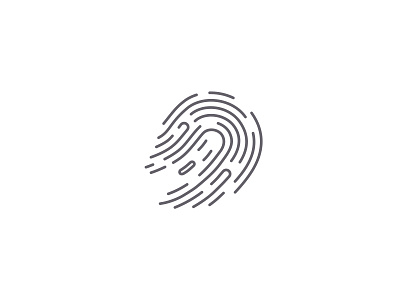 Spooky Identity ancitis design fingerprint ghost line logo spooky