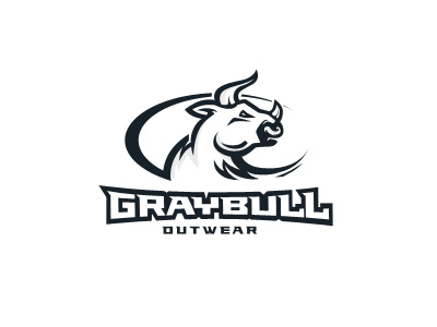 Gray Bull activity ancitis bull clothing design graphic gray hunter logo motorcyclist rider shipman sportswear