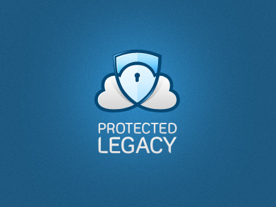 Protected Legacy ancitis clouds custom design friendly heaven key legacy logo love protected safe secure shield warm