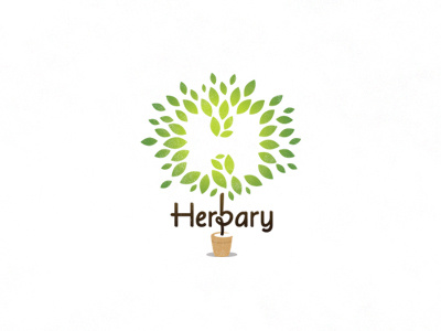 Herbary ancitis eco fresh friendly green herbary herbs logo natural organic