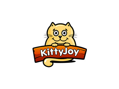 Kitty Joy ancitis cat happy joy kitten kitty logo pet smile veterinary