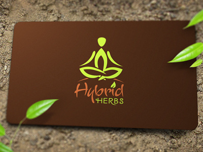 Hybrid Herbs ancitis eco fresh friendly green herbary herbs hybrid logo natural organic