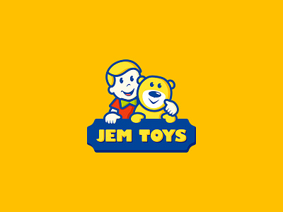 Jem Toys ancitis bear children design happy kid logo teddy toys