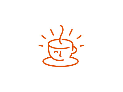 Coffee Cup ancitis coffee cup head line logo mark profile