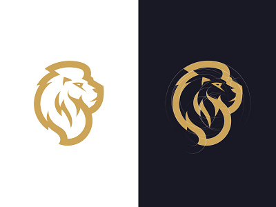 Lion ancitis animal crest design lion logo profile sport