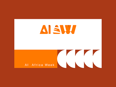 AI Africa Week Identity branding design icon illustration logo minimal vector