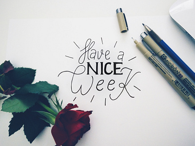 Have a nice Week Lettering lettering typography