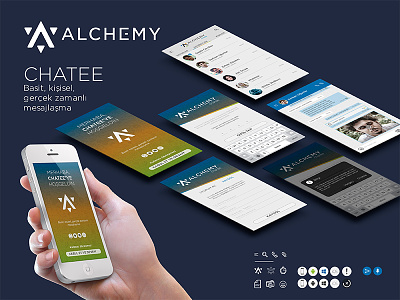 Alchemy Chatee app chatee message ui ux
