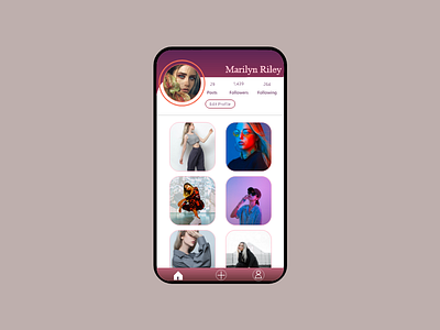 DailyUi 006 app dailyui design userprofile