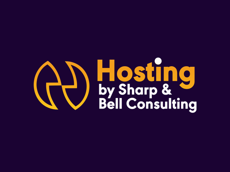 Hosting by Sharp & Bell Logo Design