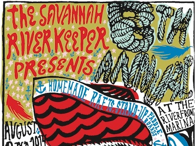 Hand Drawn Savannah River Keeper Poster hand drawn poster