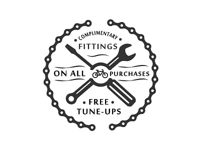 bike shop re-brand - service gurantees