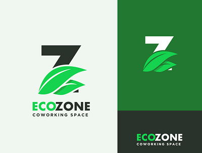 Ecozone design eco green illustration logo logos zone