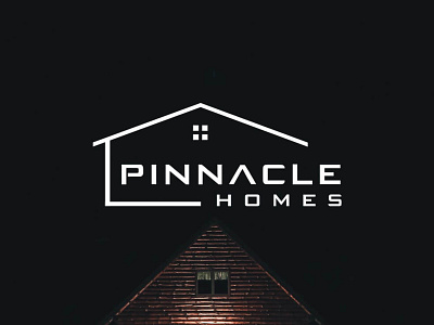 Pinnacle Homes abstract logo houselogo logo logo design logodesign logodesigns logos realestate logo realestatebradning realestatelogo