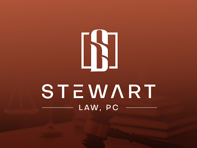 Stewart Law abstract branding lawlogo logo logo design logotype sllogo wordmark