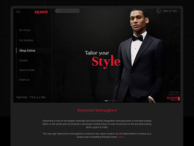 Raymond ui uiux ux web design website website concept website design websiteconcept webui webuiuxdesign