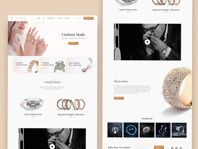 Viki Jewellers_Website Redesign Concept ecommerce design ecommercewebsite jewellerybrand responsive responsive web design responsive website ui uidesign uiux uxdeisgn website