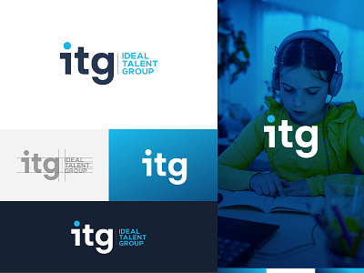 ITG : Ideal talent Group_Branding branding coaching logo education identity identity design logo minimal design texual logo typography typologo